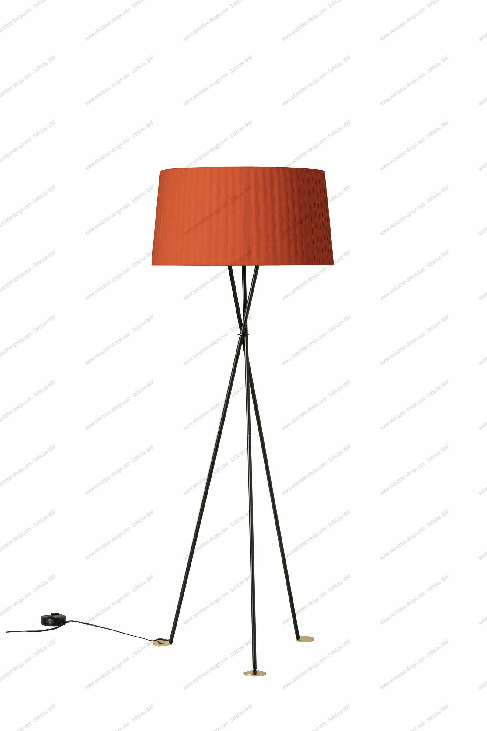 Tripode G5 Floor lamp amber red Santa & Cole 