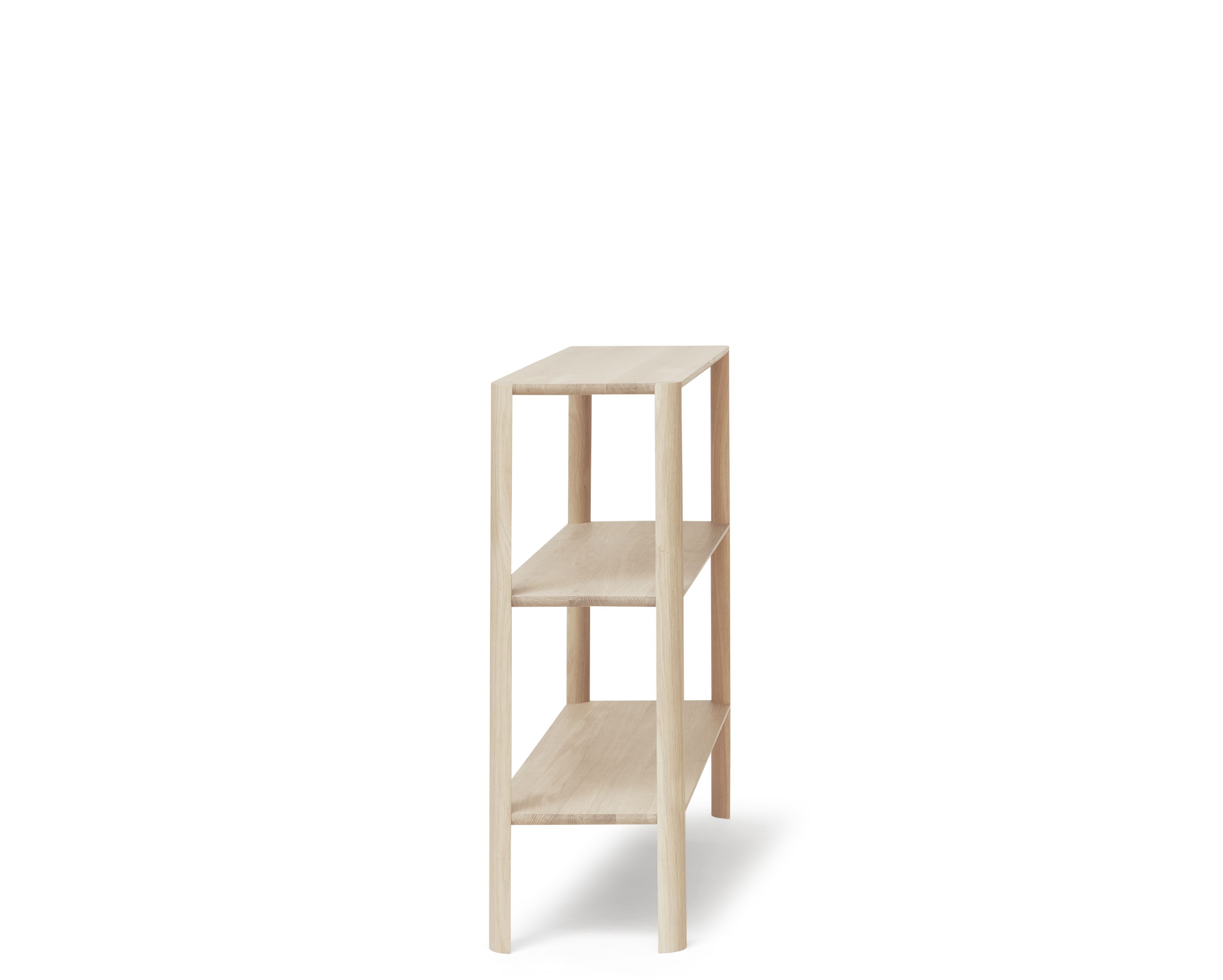 Leaf shelf 1x3 oak white oiled Form & Refine