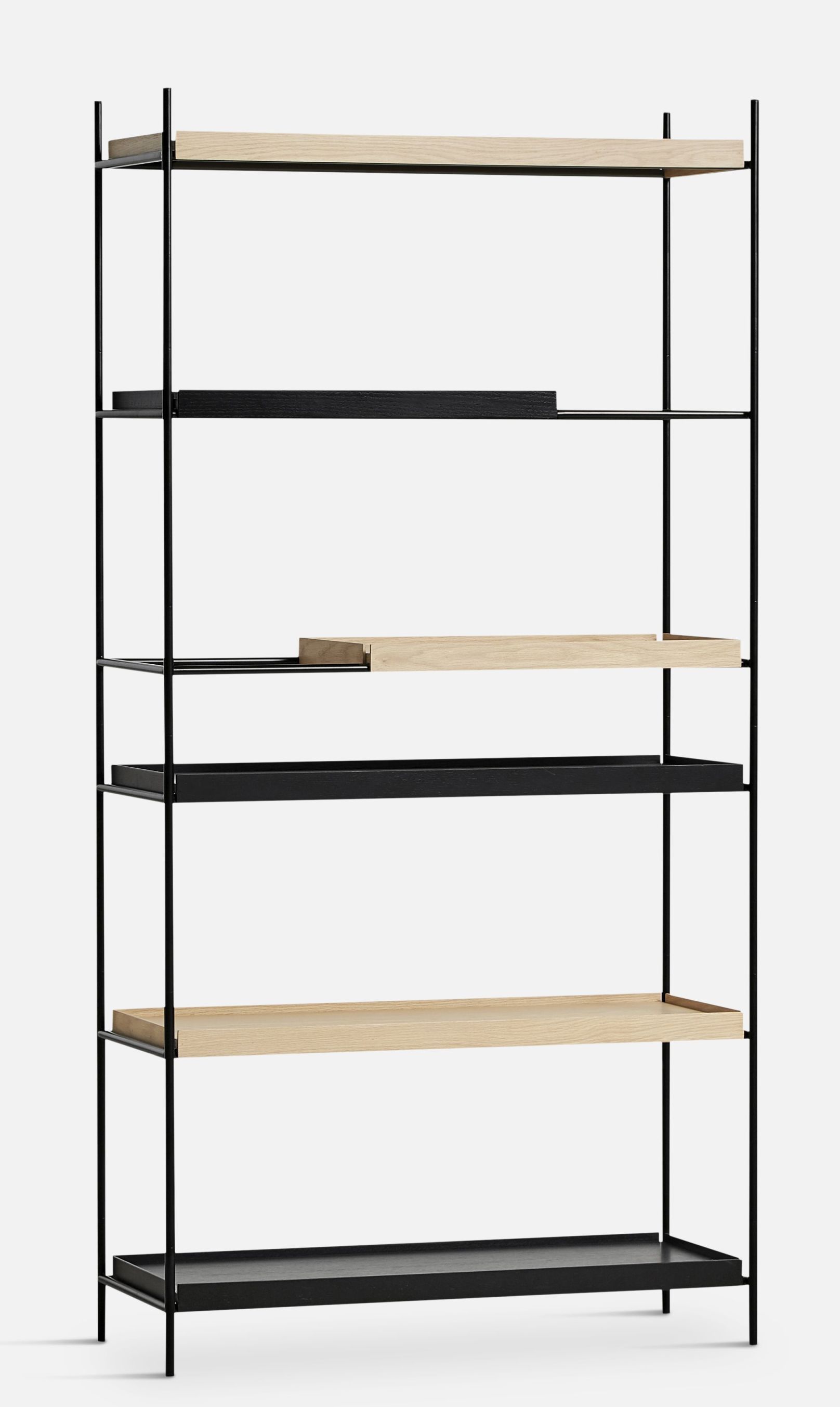 Tray Shelf High Woud Oak / Oak black
