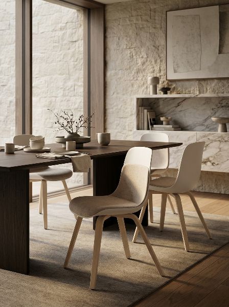 Elephantino chair Kristalia wooden frame