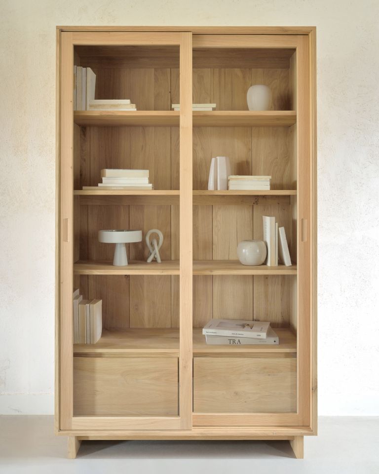 Wave storage cupboard Oak Ethnicraft