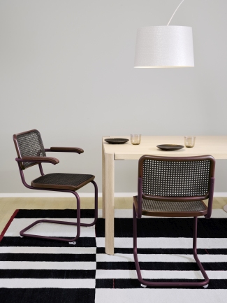 S 64 V Tubular steel classic cantilever chair Thonet