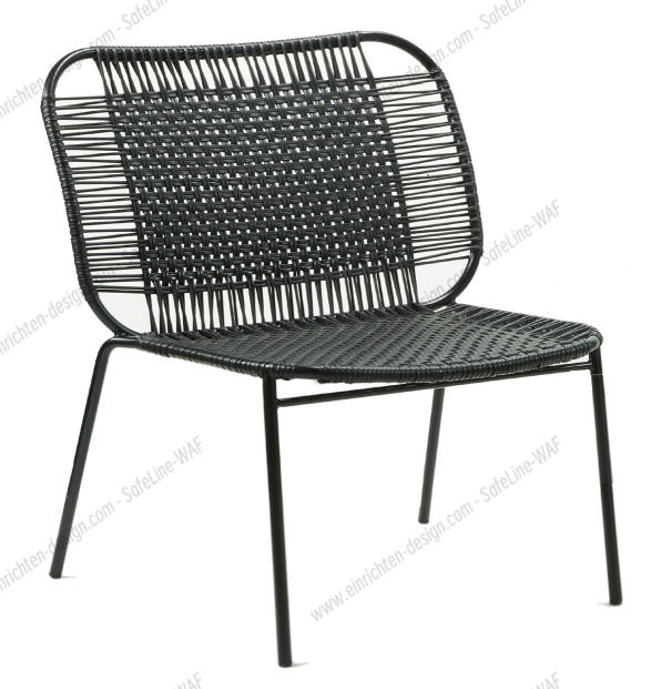 Cielo Lounge Chair low Lounge Chair low Outdoor ames Black - Black