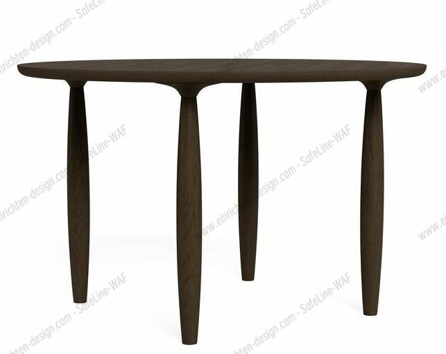 Oku Dining Table Round Oak Dark Smoked  Norr11