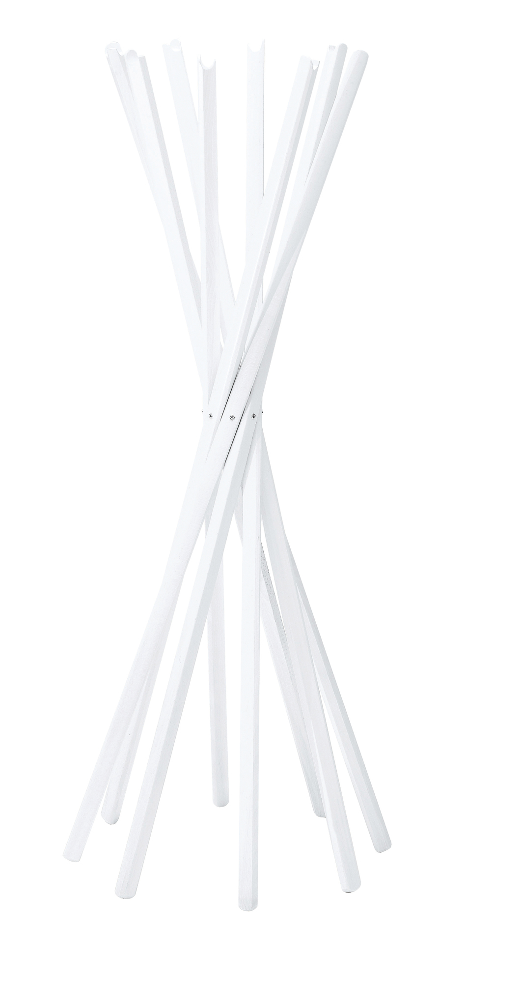 Sciangai Clothes Stand white lacquered oak Zanotta