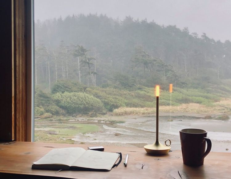 Wick Portable light / Tample lamp with USB Graypants