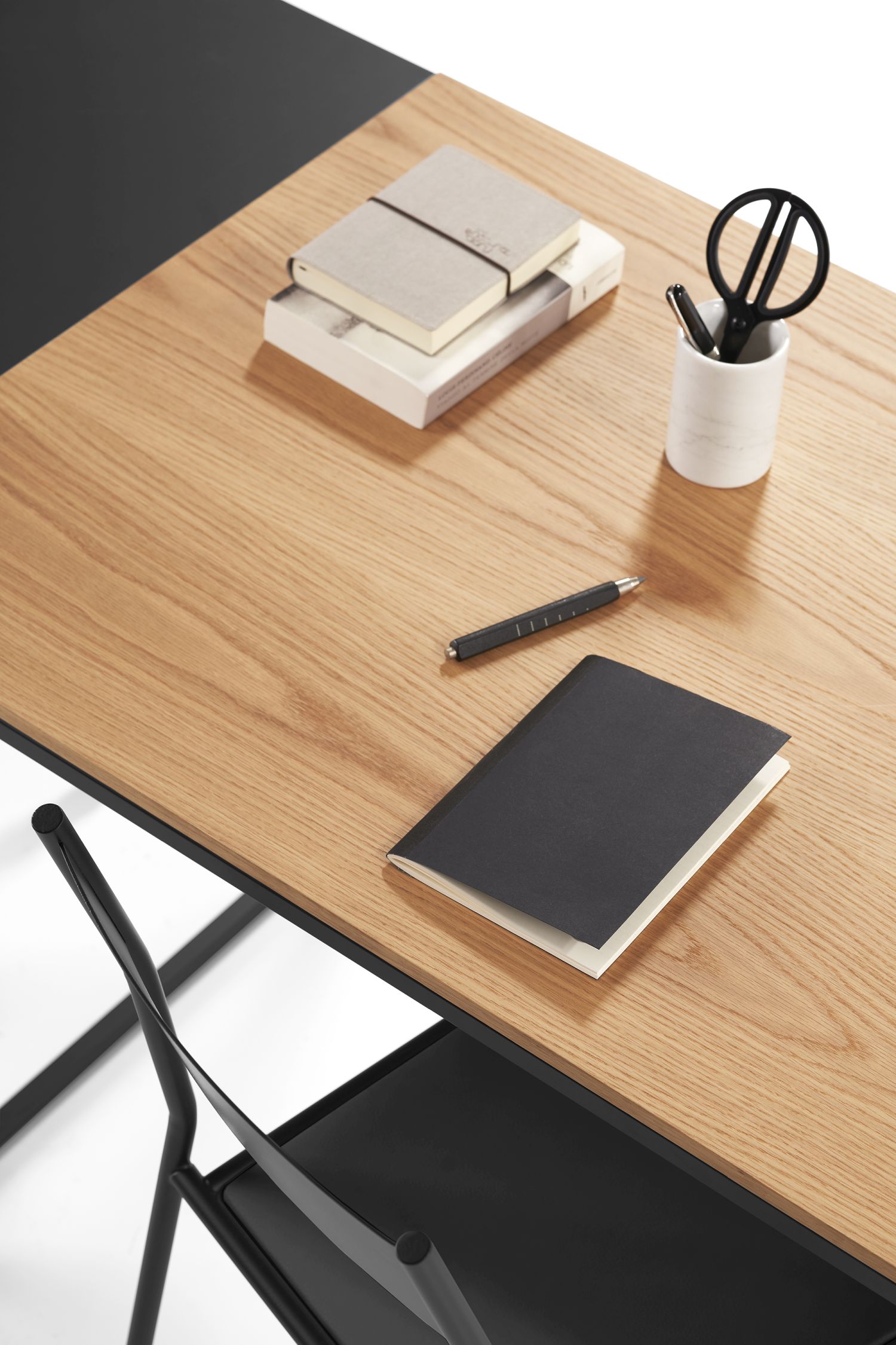 Macis desk with drawer, extensions and pin board Oak Opinion Ciatti