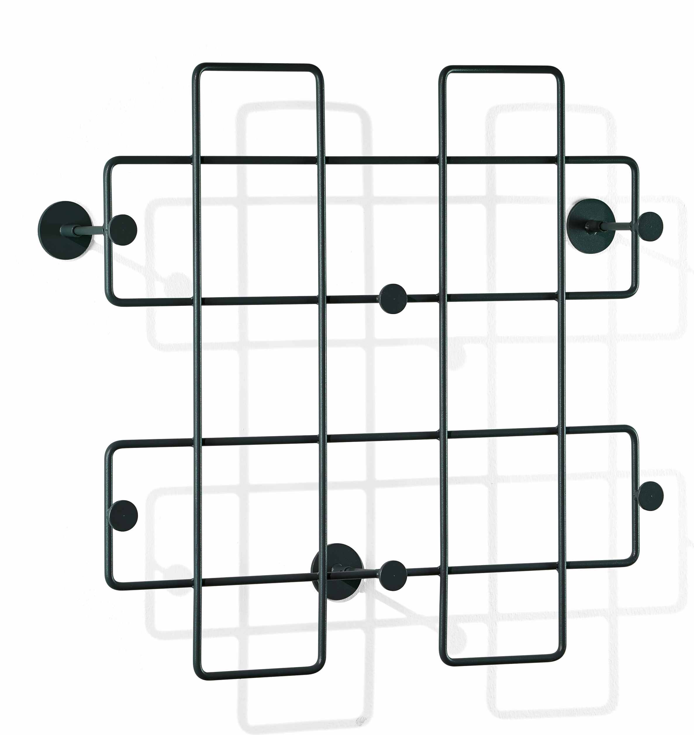Bazar wall coat rack large black Richard Lampert