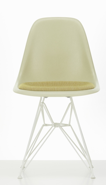 Eames Fiberglass Chair DSR Chair with Seat cushion Vitra