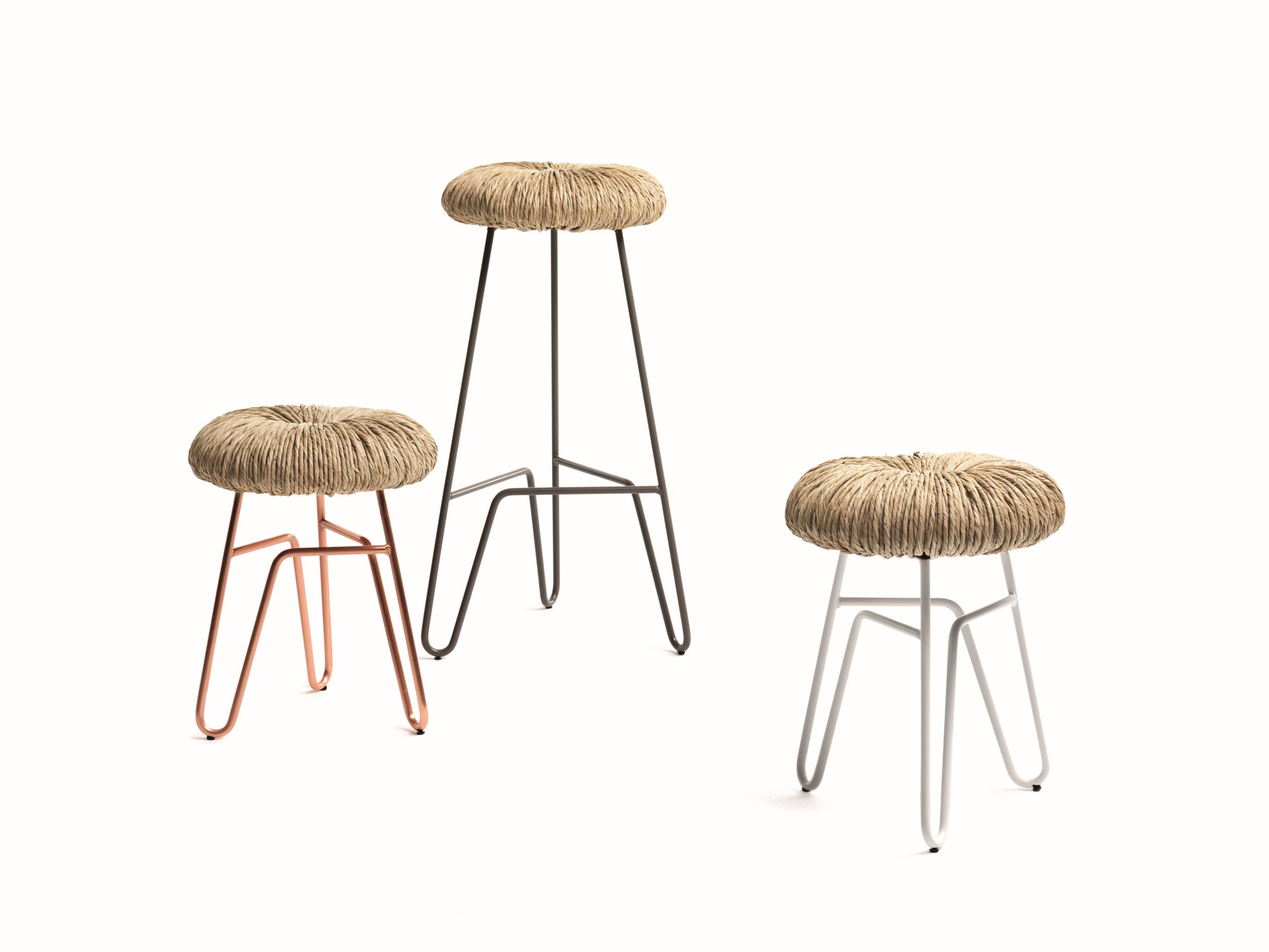 Donut Stool white H45cm Mogg