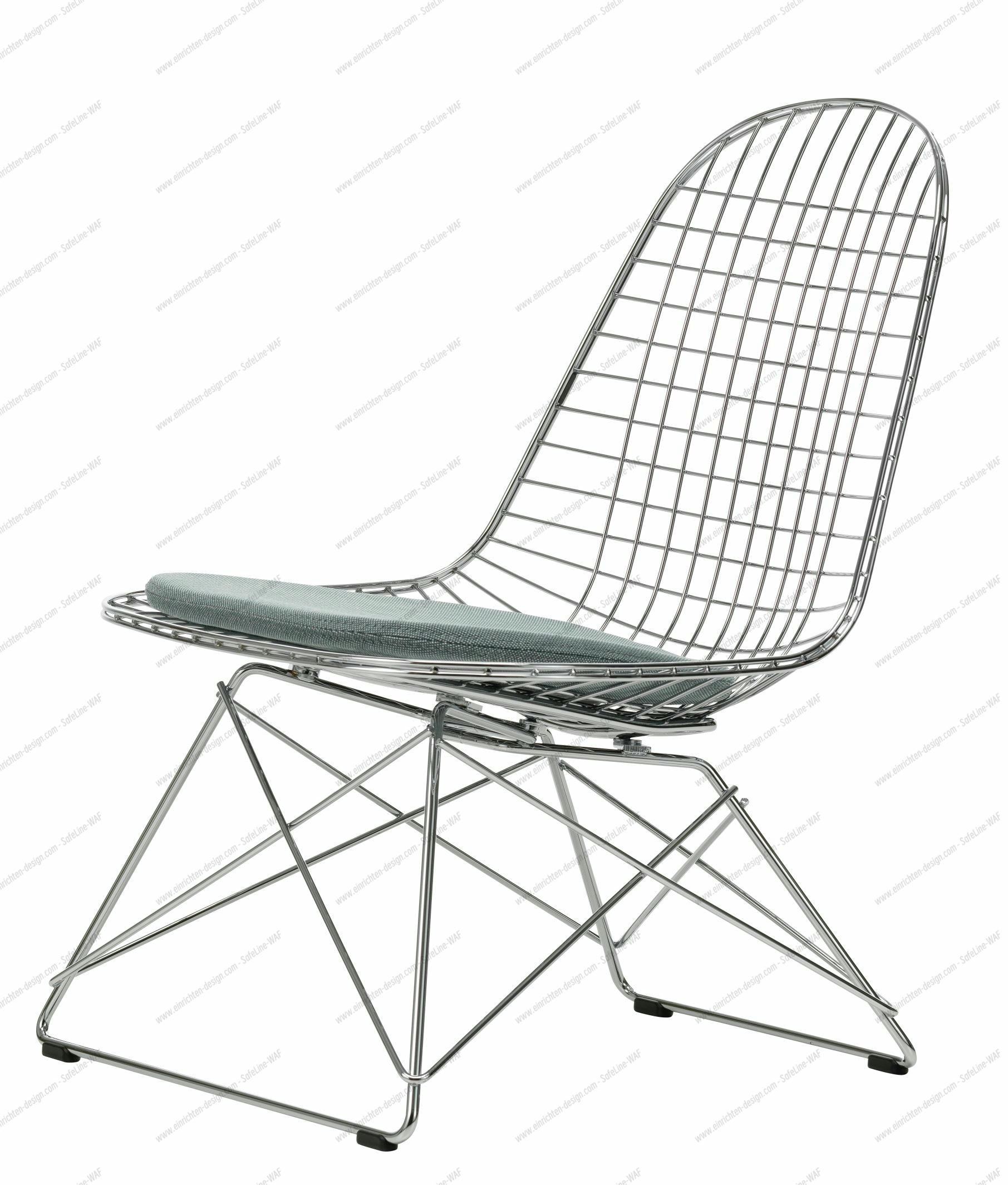 LKR-5 Wire Chair Chair with Seat Cushion Vitra