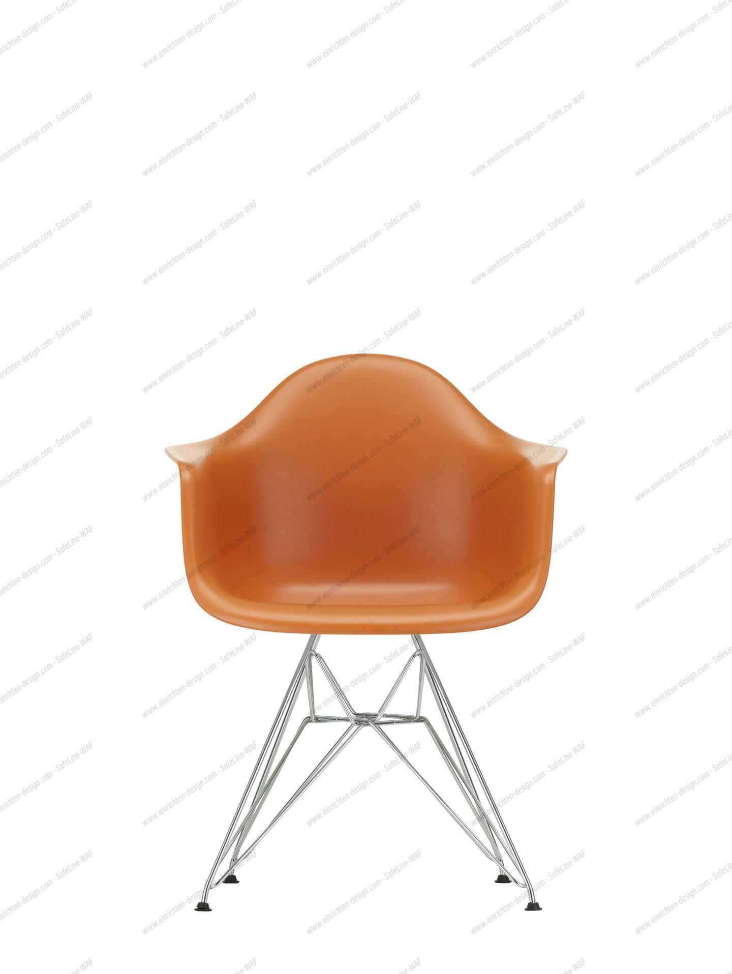 Eames Plastic Arm Chair DAR Chair Vitra Chrome - Forest