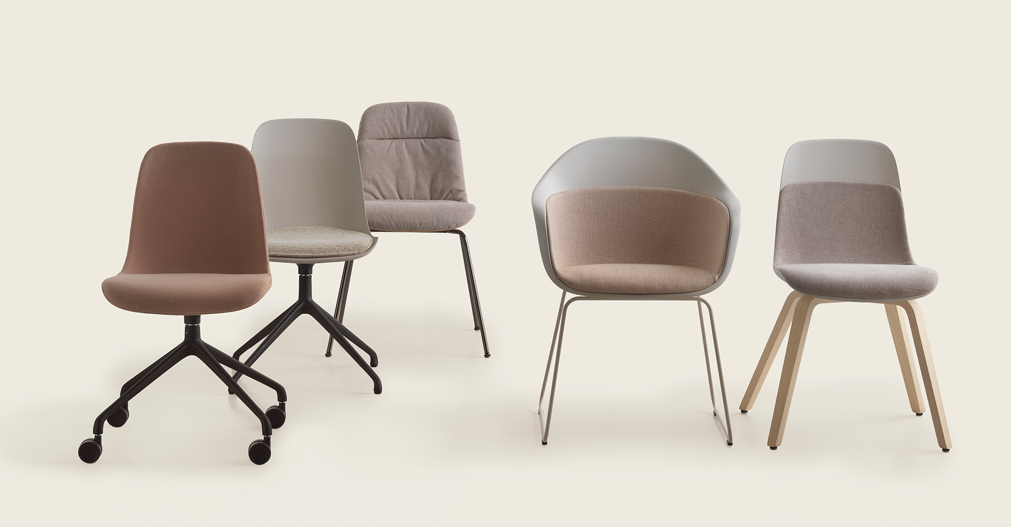 Elephantino chair with castors Kristalia