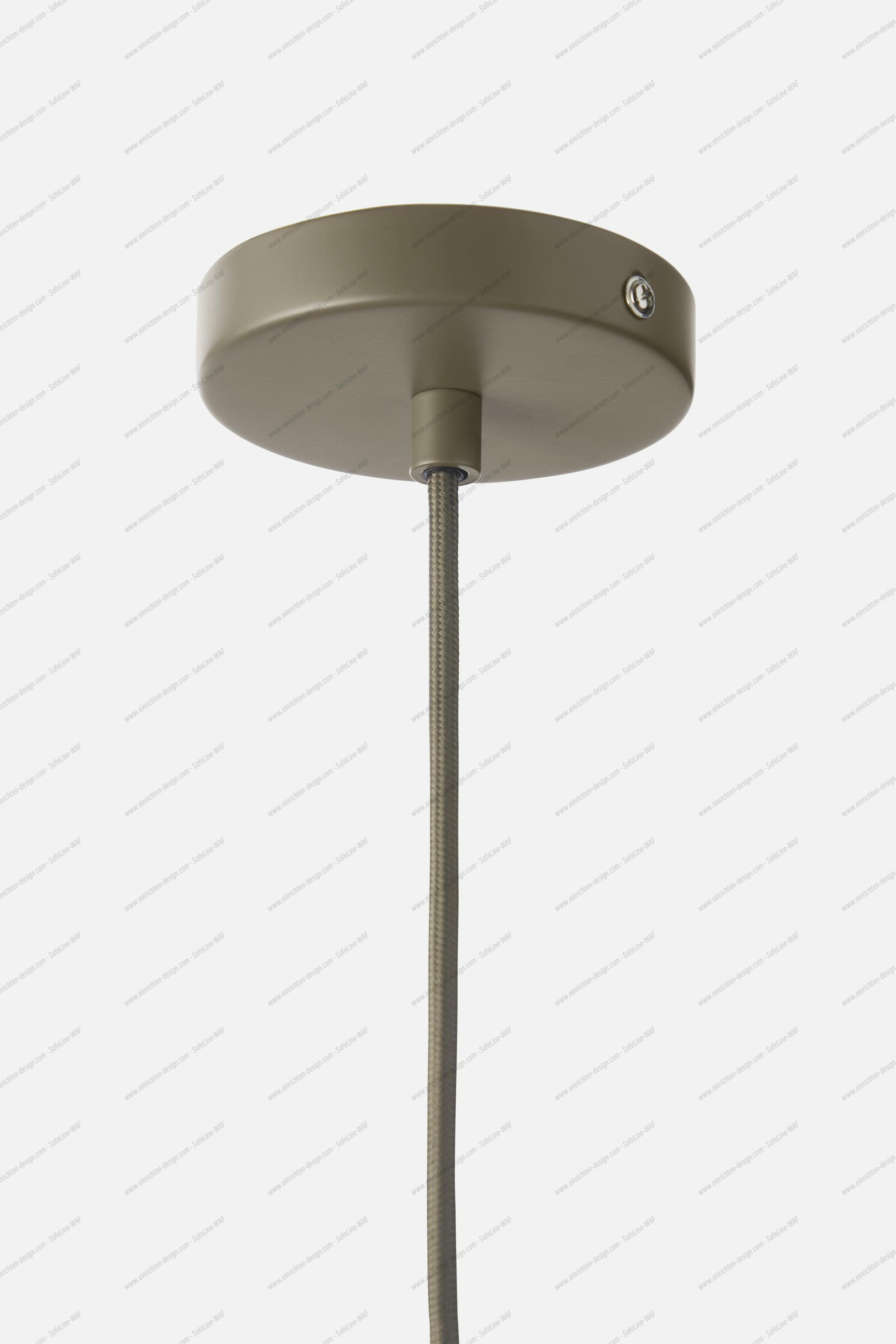 Stone Pendant Lamp Small Taupe Woud Detailaufnahme der Deckenbefestigung der Stone Pendant Pendelleuchte klein in Taupe von Woud.