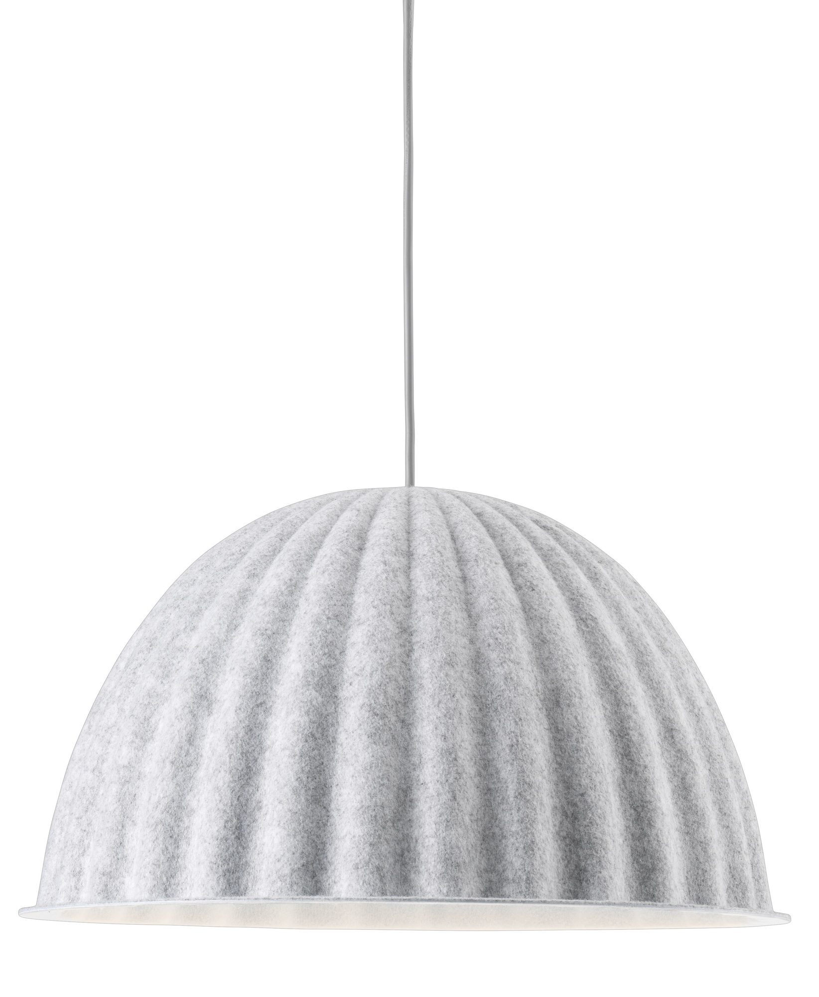 Under The Bell Pendant Lamp 55 Muuto White Melange