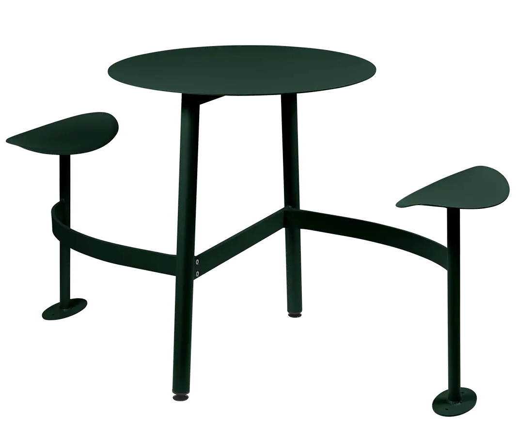 Bolder 2 Seater Table with Seats Outdoor Fermob Bolder 2 Seater Table with Seats Outdoor Fermob