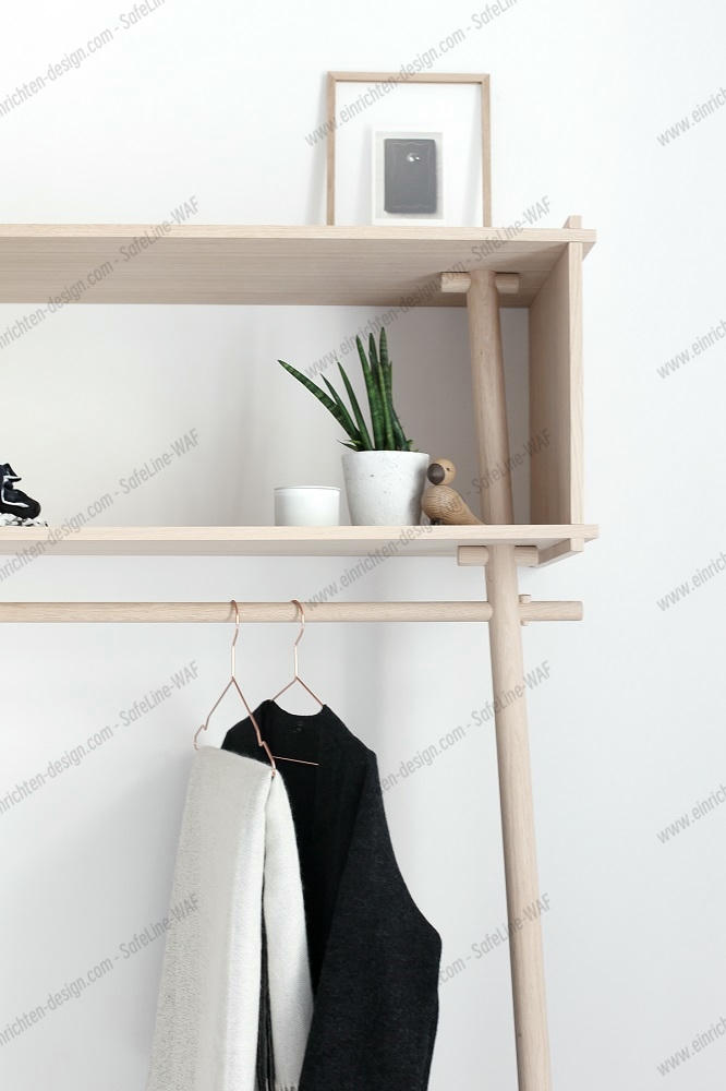 Töjbox Wardrobe Woud Wx112 cm oak white pigmented