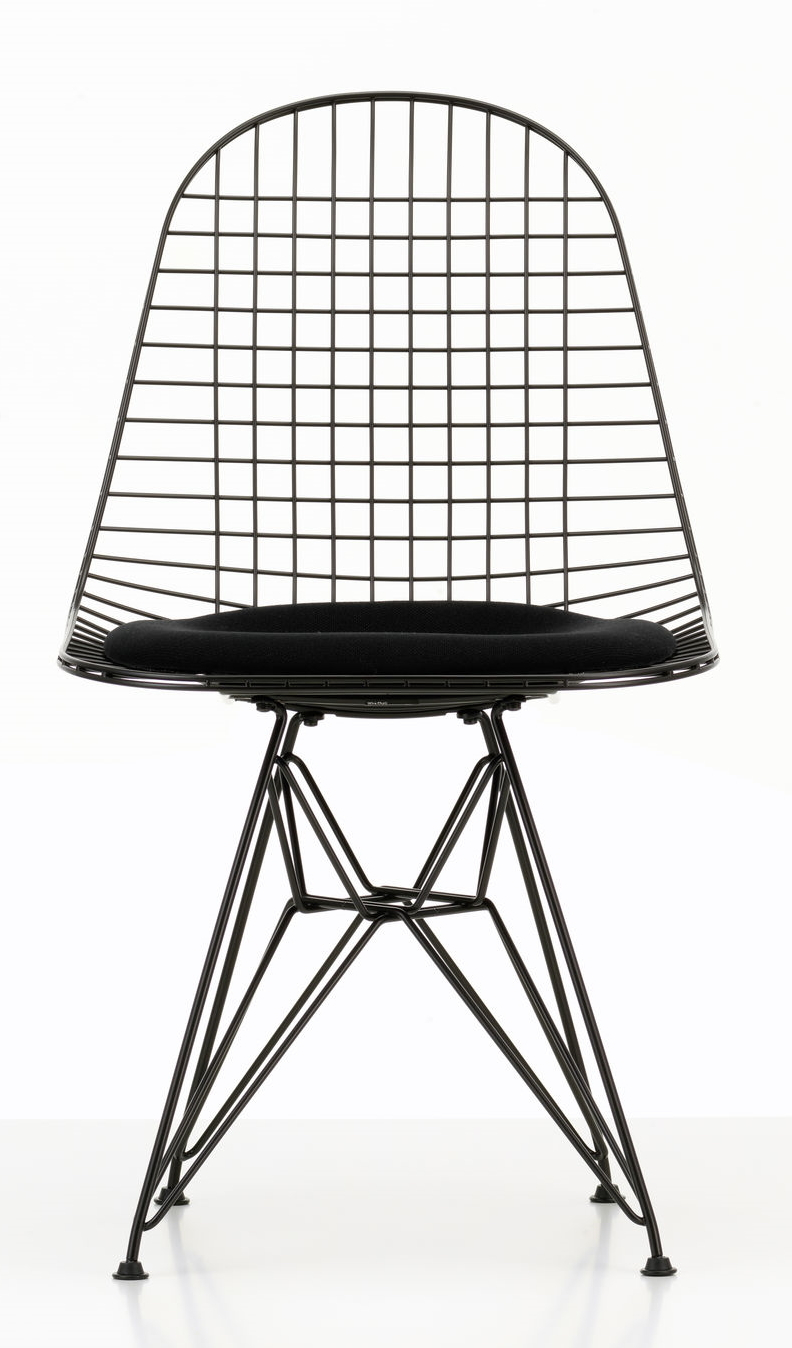DKR-5 Wire Chair Chair with Seat Cushion Vitra