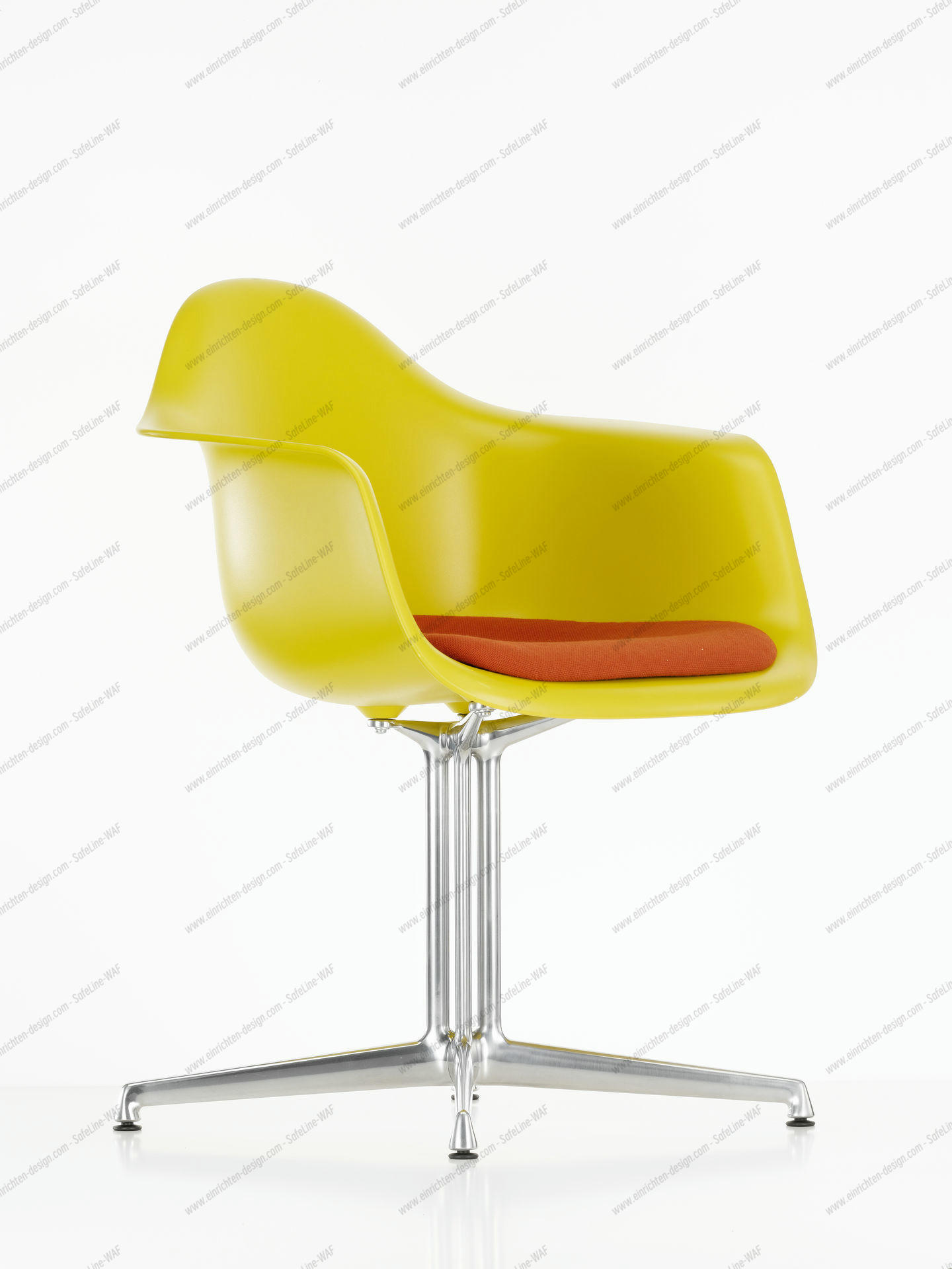 Eames Plastic Arm Chair DAL with seat cushion Vitra