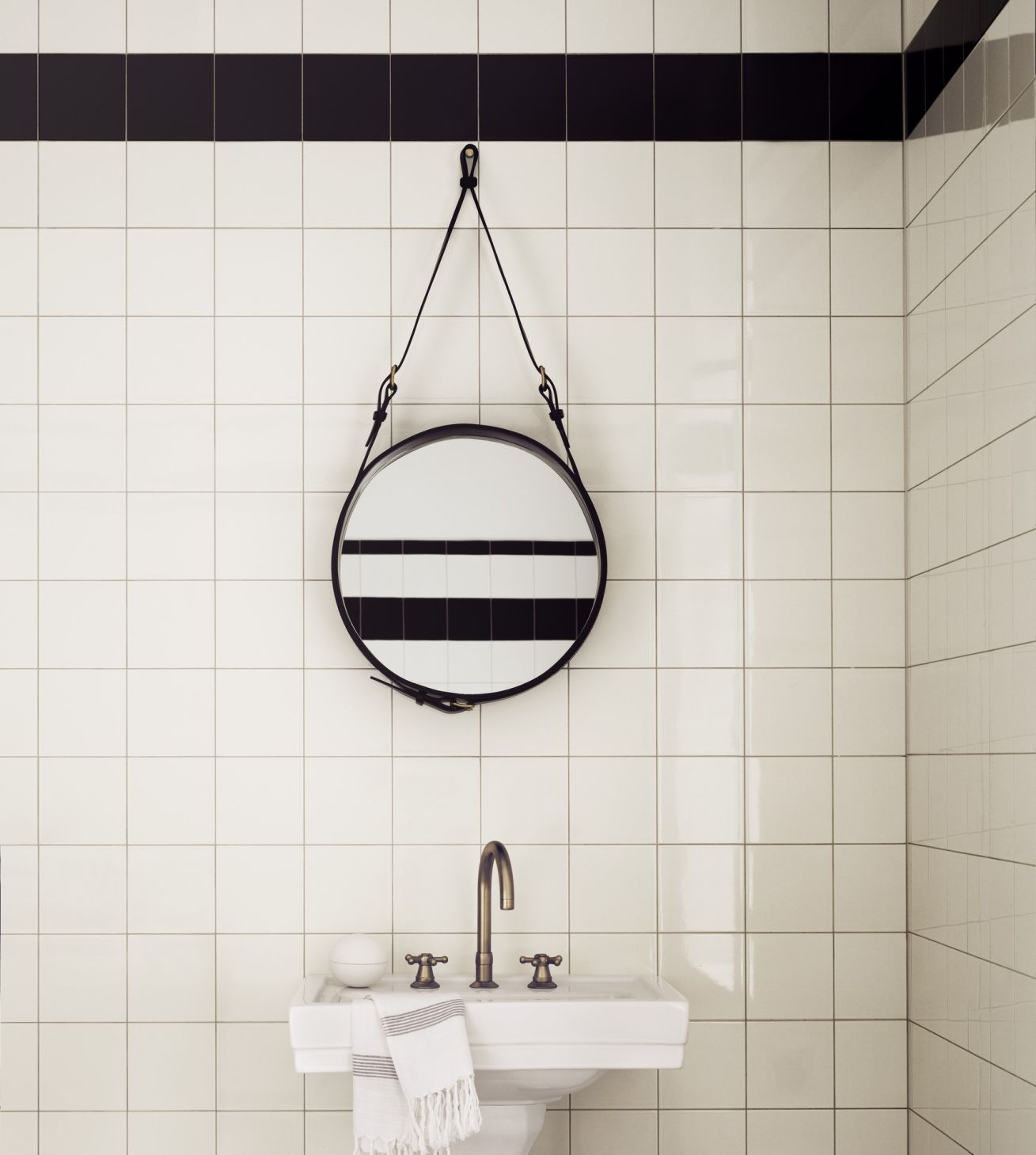 Adnet Circular Wall Mirror Gubi