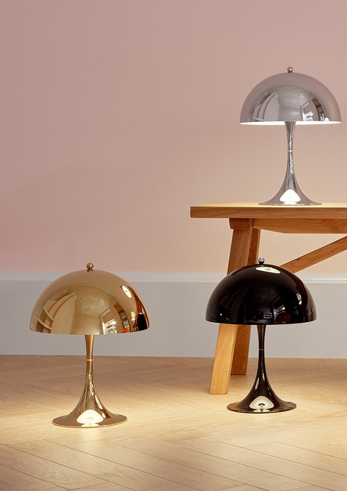 Panthella 250 Table lamp LED Metallic Louis Poulsen