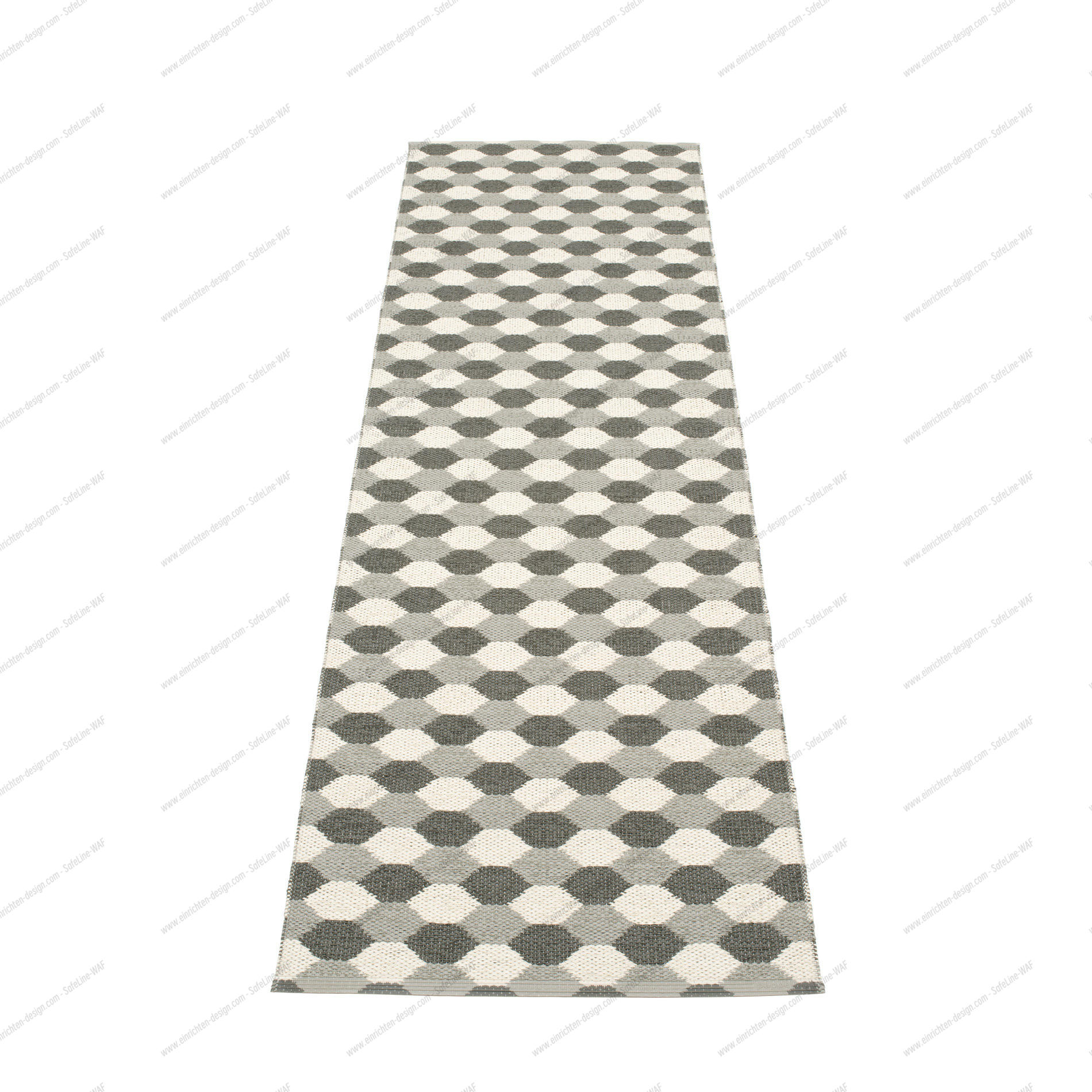 Dana plastic carpet 70x335 gray Pappelina