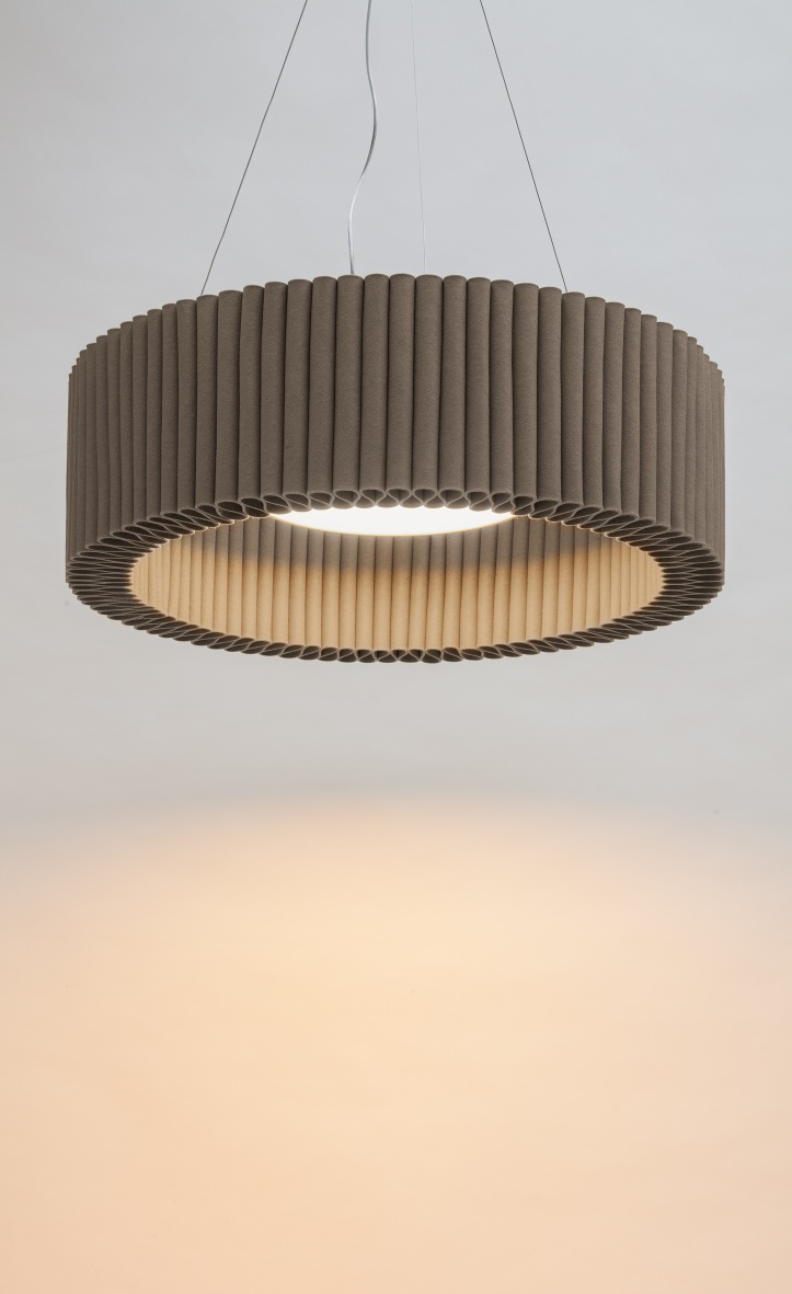 Wave ceiling object incl. suspension device Hey Sign