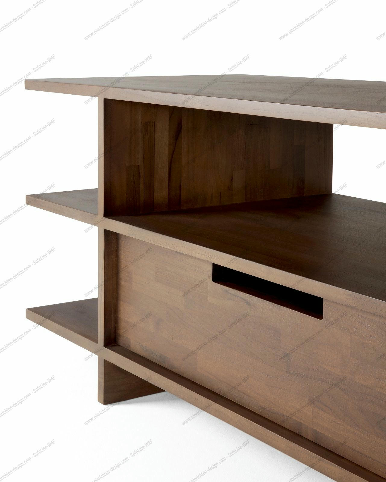 Kabuki TV Sideboard 2 drawers teak brown Ethnicraft