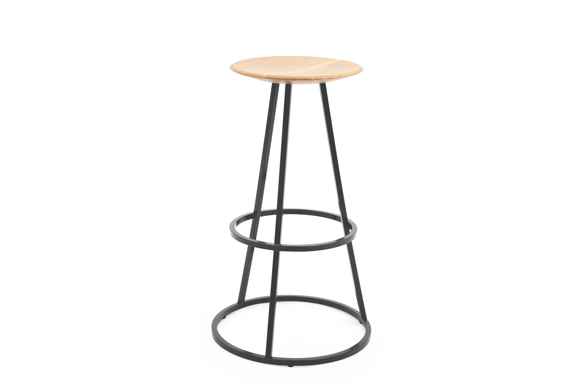 Gustave Bar stool Hartô 65 cm slate gray