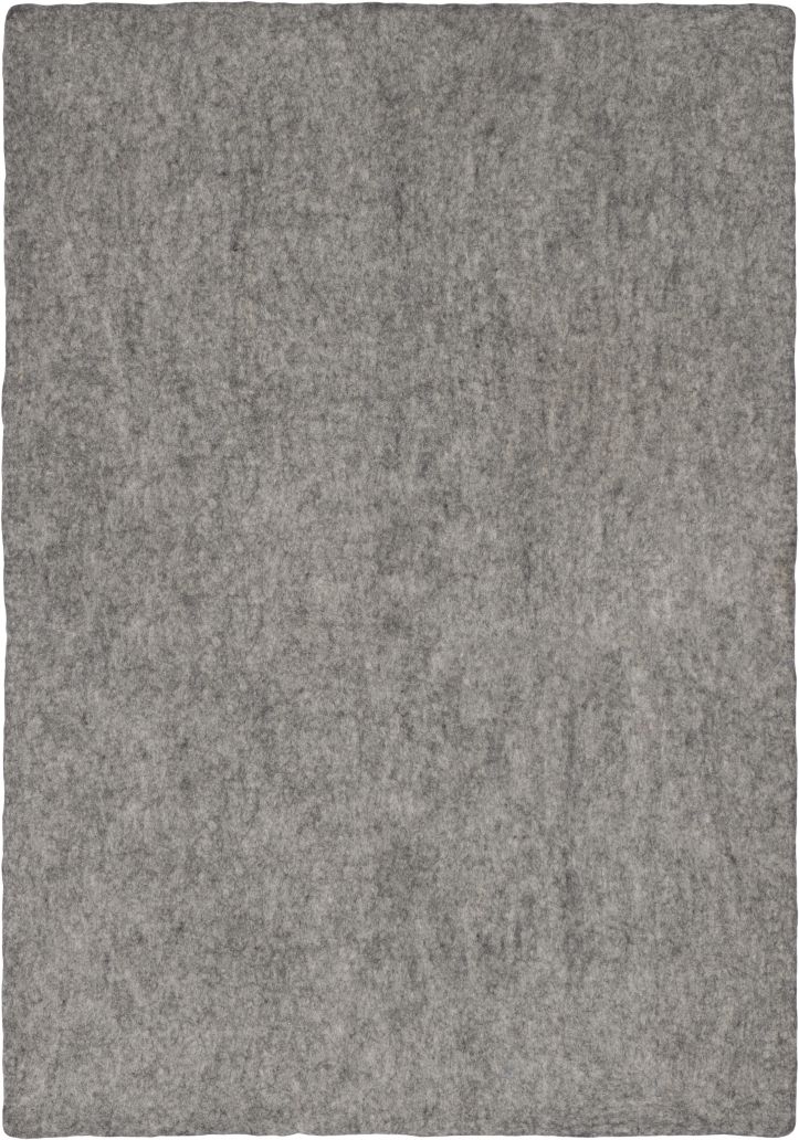 Mono Rectangular Felt Rug 160 x 230 cm myfelt Carl (mottled grey)