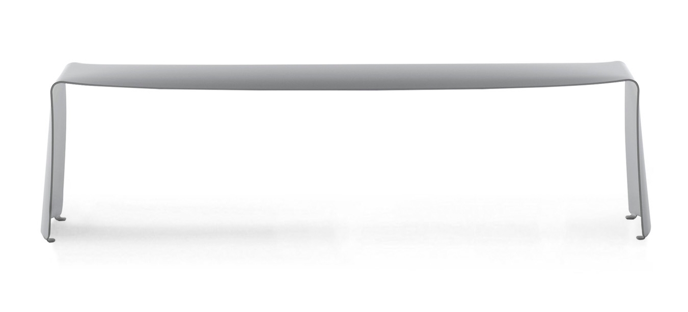 Le Banc Bench MDF Italia Aluminium Matt