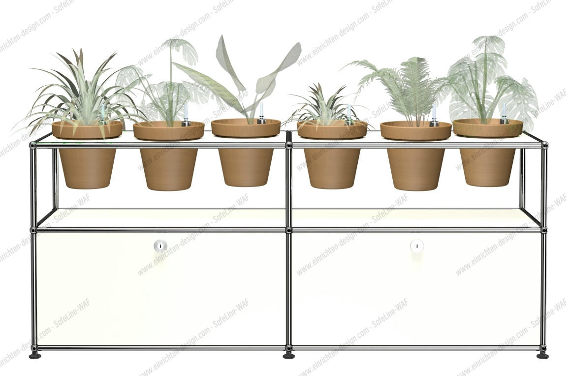 Plant worlds Sideboard Configuration 2 USM Haller Pure white