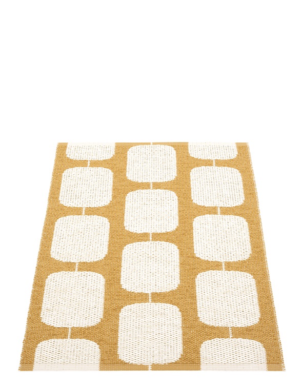 Sten Plastic carpet 70x100 cm Pappelina Ochre/Vanilla