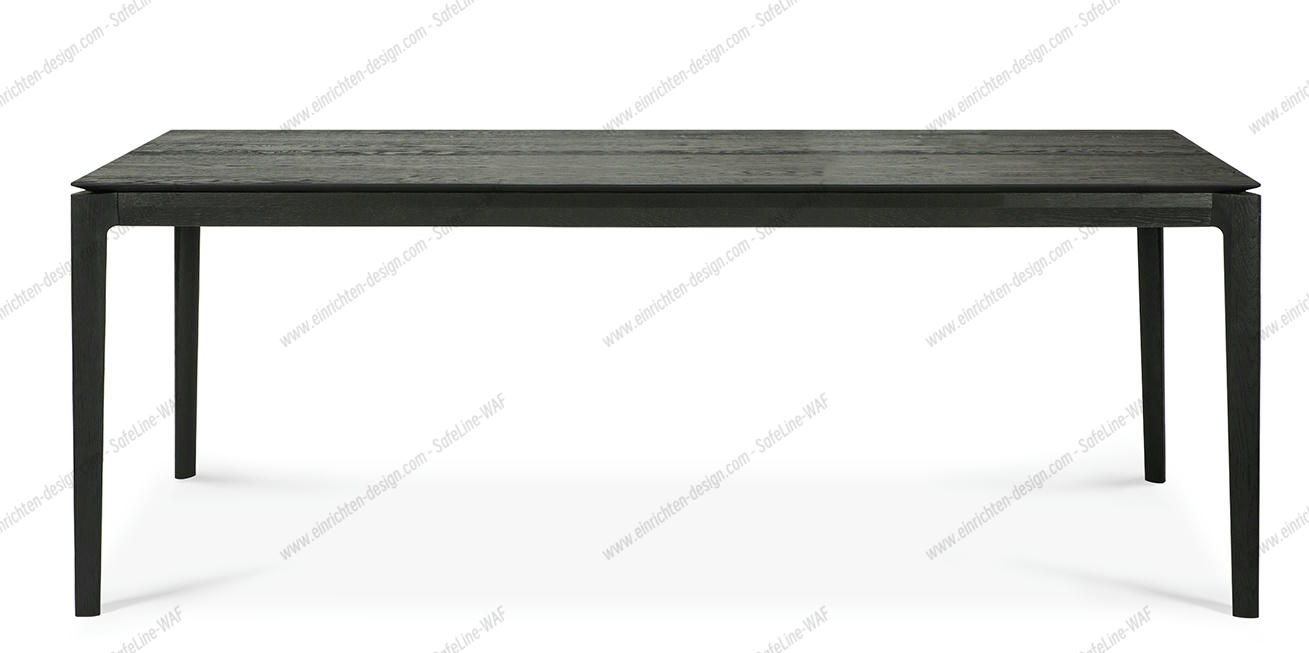 Bok extendable Table oak black - rectangular Ethnicraft