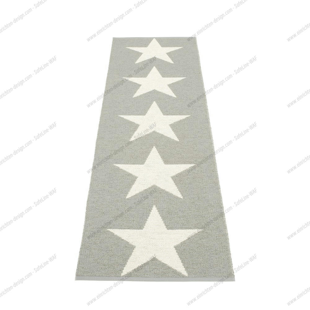Viggo One Synthetic carpet 70x250 cm Pappelina Warm grey