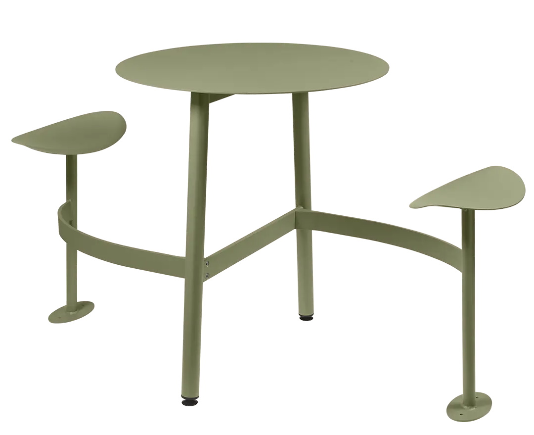 Bolder 2 Seater Table with Seats Outdoor Fermob Bolder 2 Seater Table with Seats Outdoor Fermob