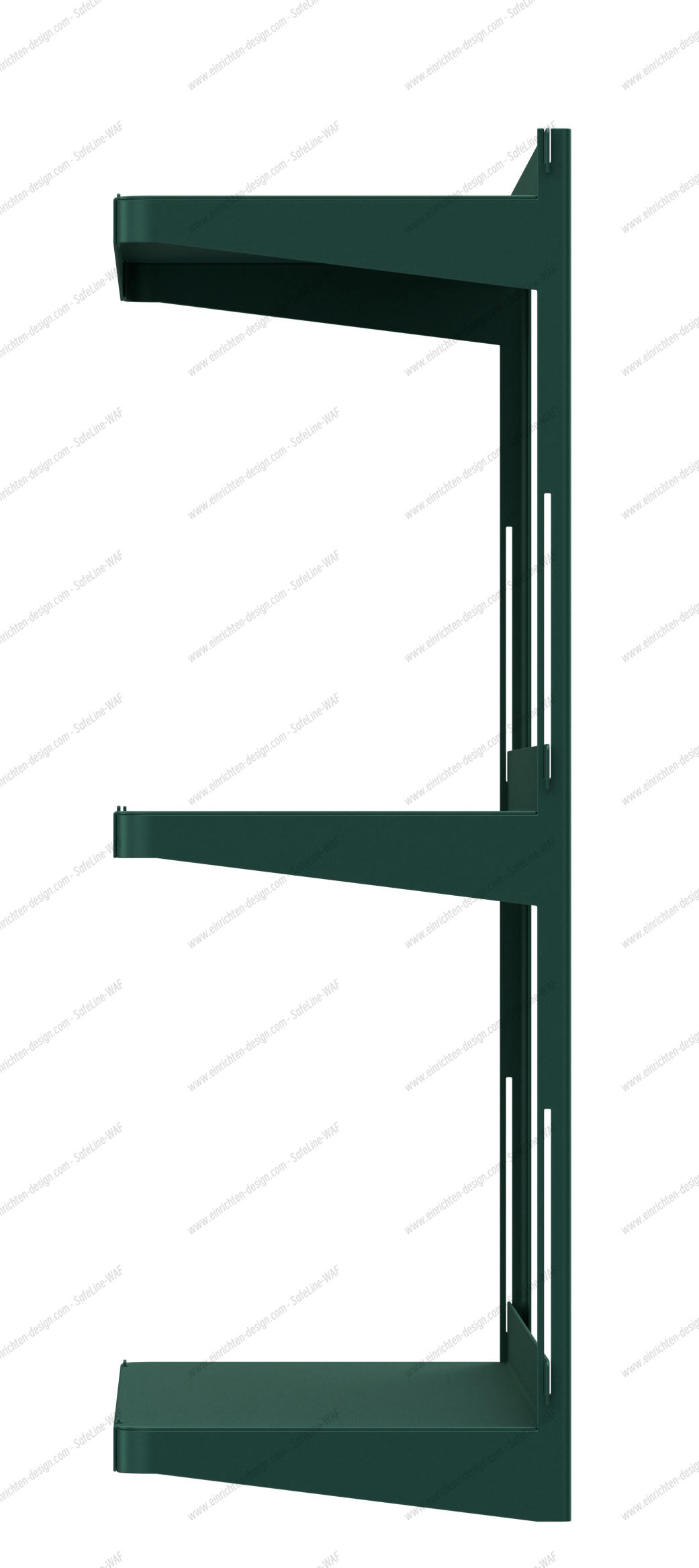 Click wall shelf W 71 x D 21 x H 61 cm / DARK GREEN New Tendency SINGLE PIECES