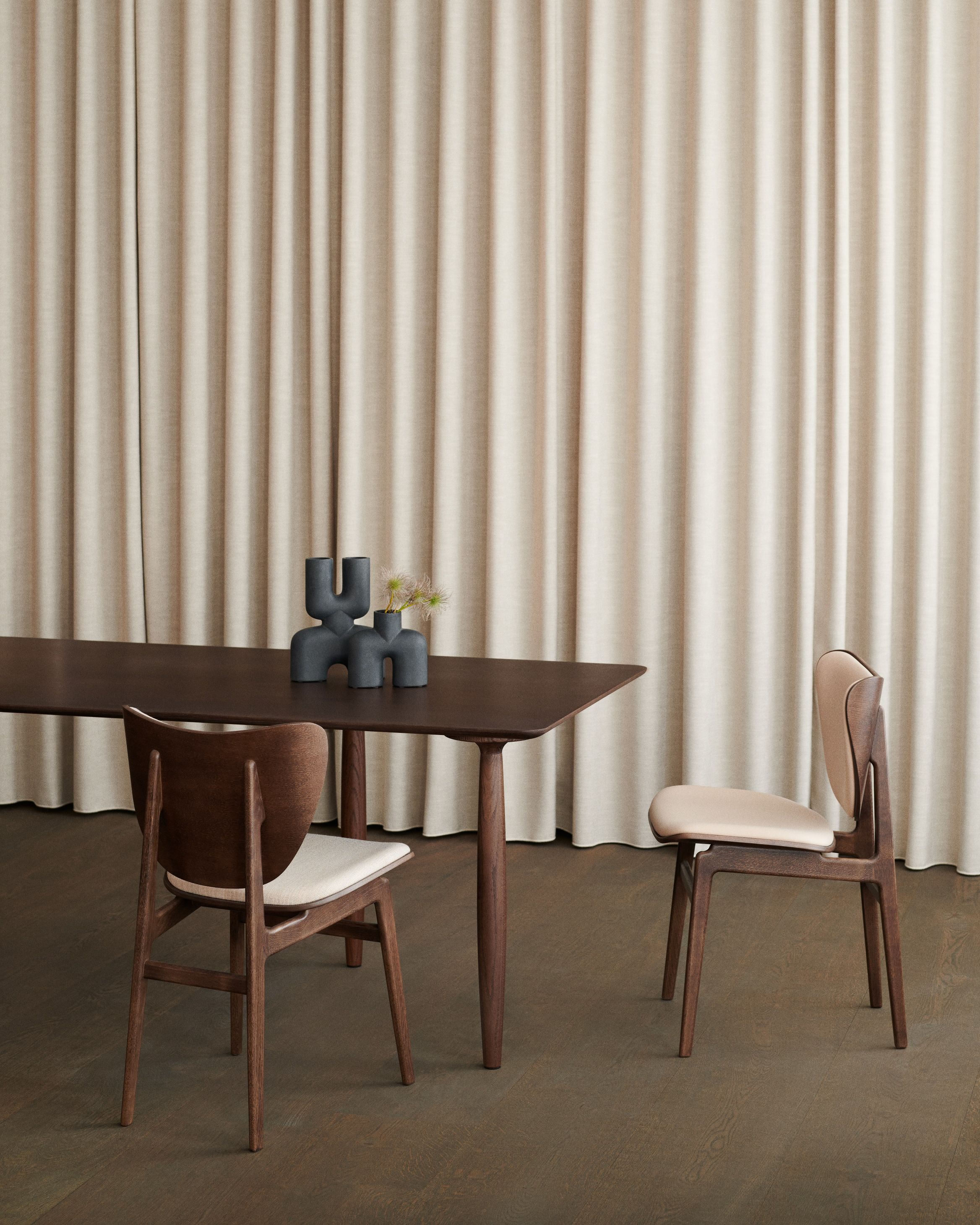 Oku Dining Table Oak Black W 200 cm Norr11