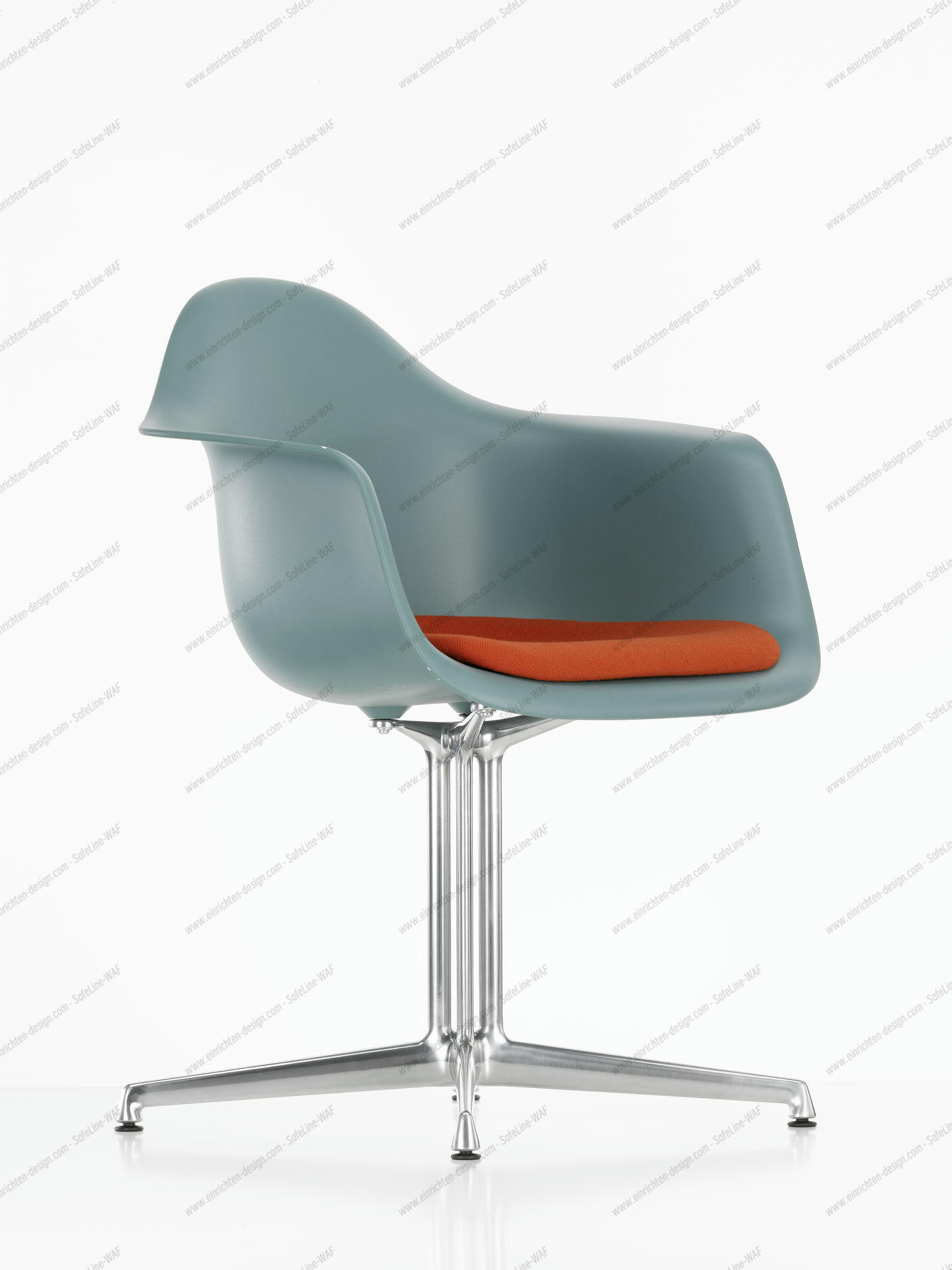 Eames Plastic Arm Chair DAL with seat cushion Vitra