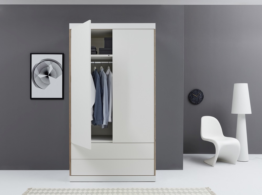Flai Wardrobe with 2 Doors and 2 drawers Müller Möbelwerkstätten​
