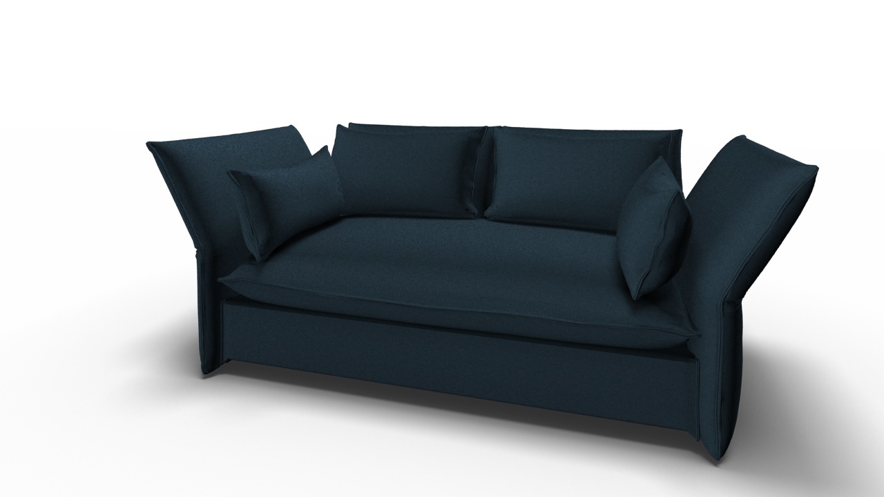 Mariposa 2 Seater Sofa Dark blue Vitra