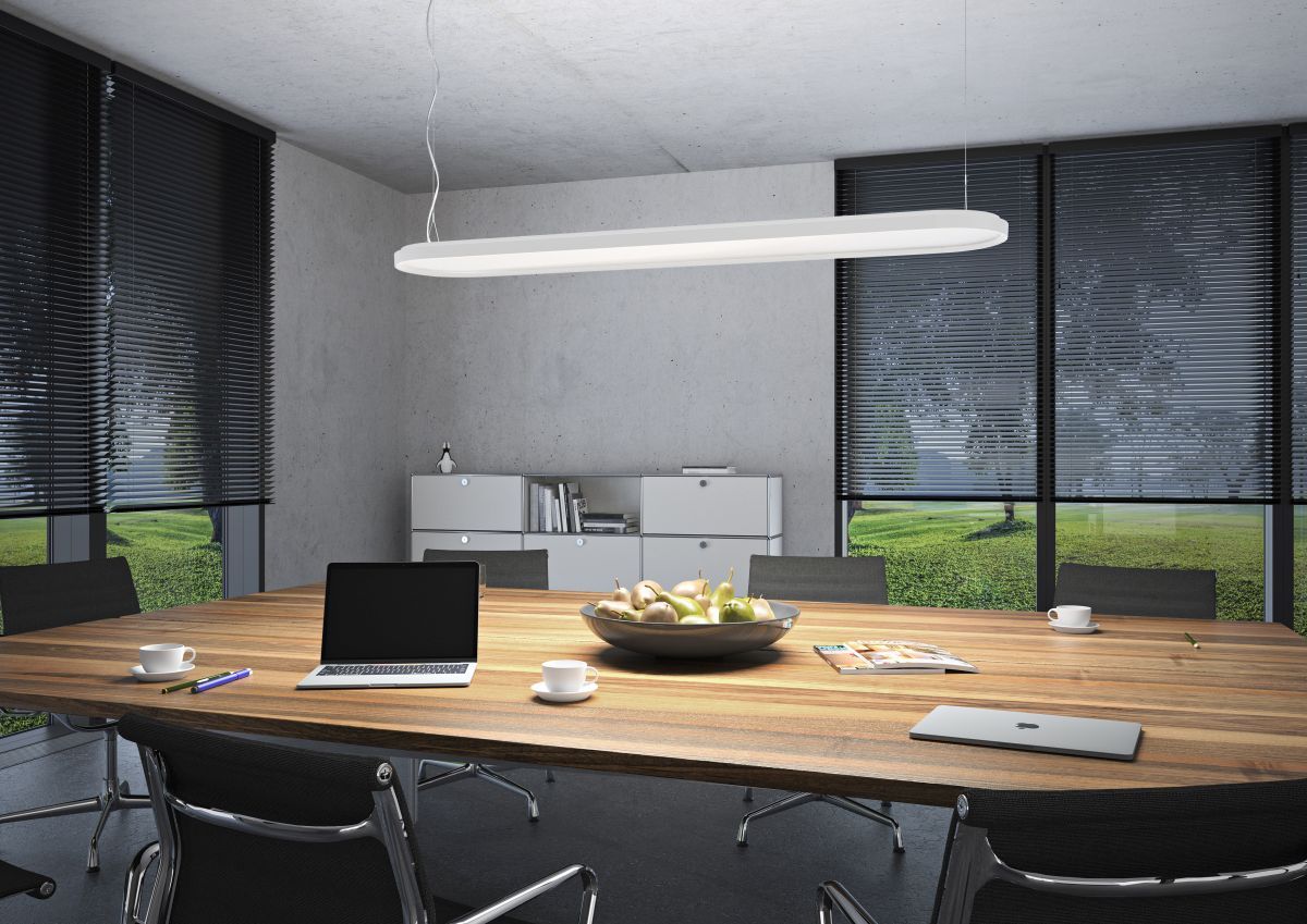 Kido Pendant lamp 150cm white 3000K Belux