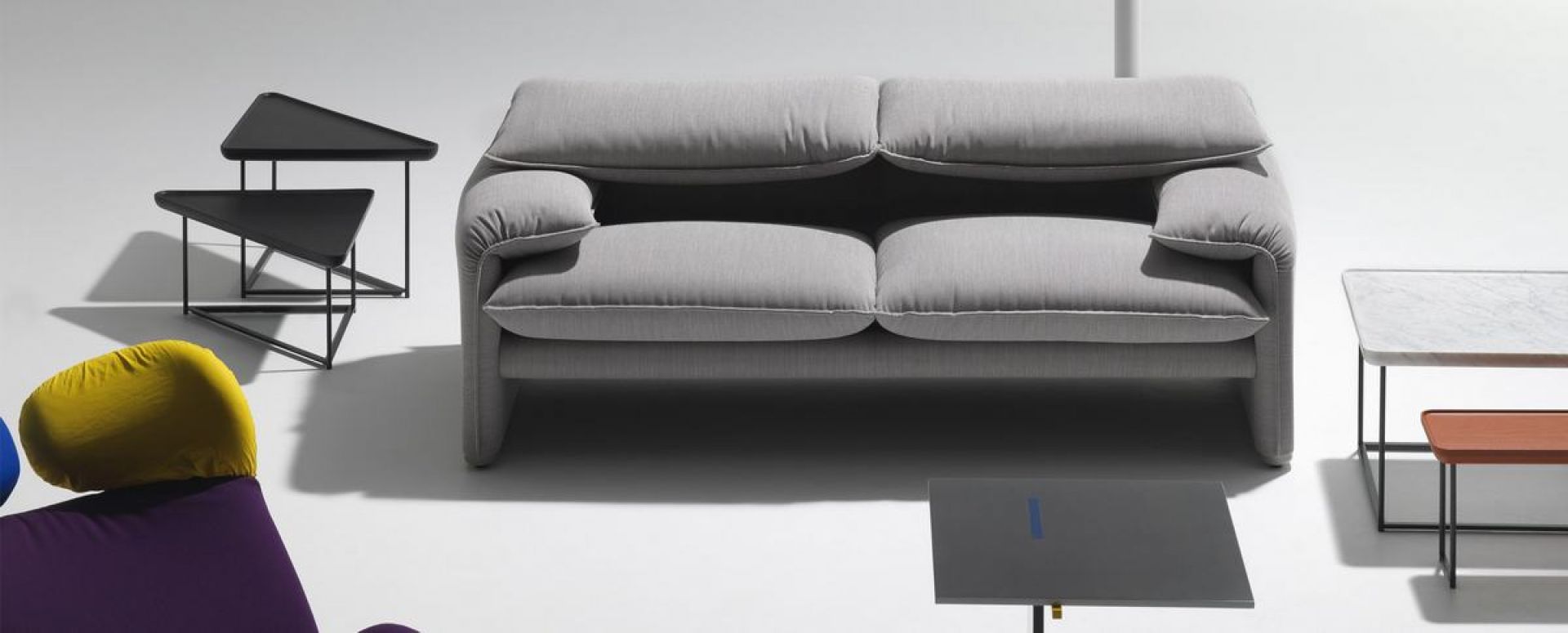 675 Maralunga sofa 2-seater Cassina