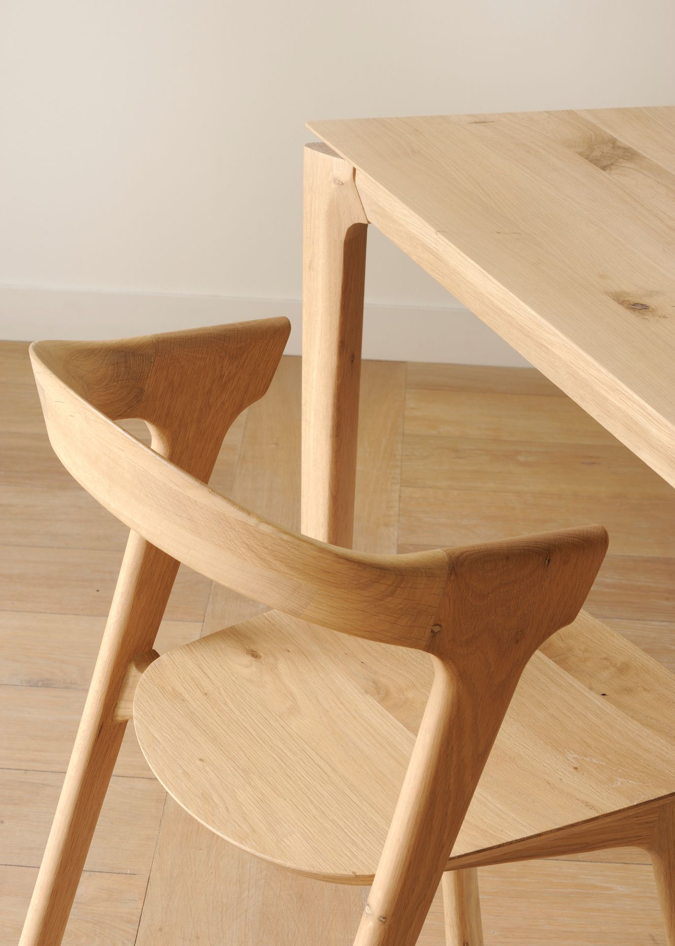 Bok chair oak without armrests Ethnicraft