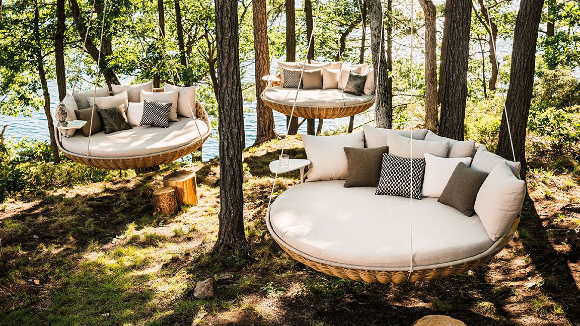 Swingrest Hanging Lounger with Seat cushion Dedon