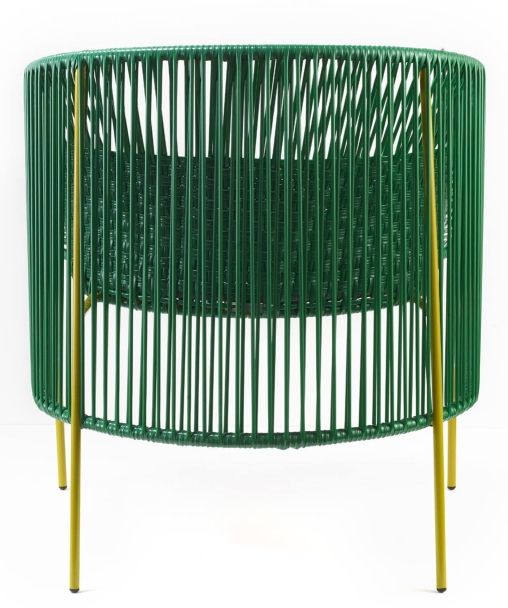 Caribe Lounge Chair Armchair Outdoor ames Emerald green / bubblegum pink / curry yellow