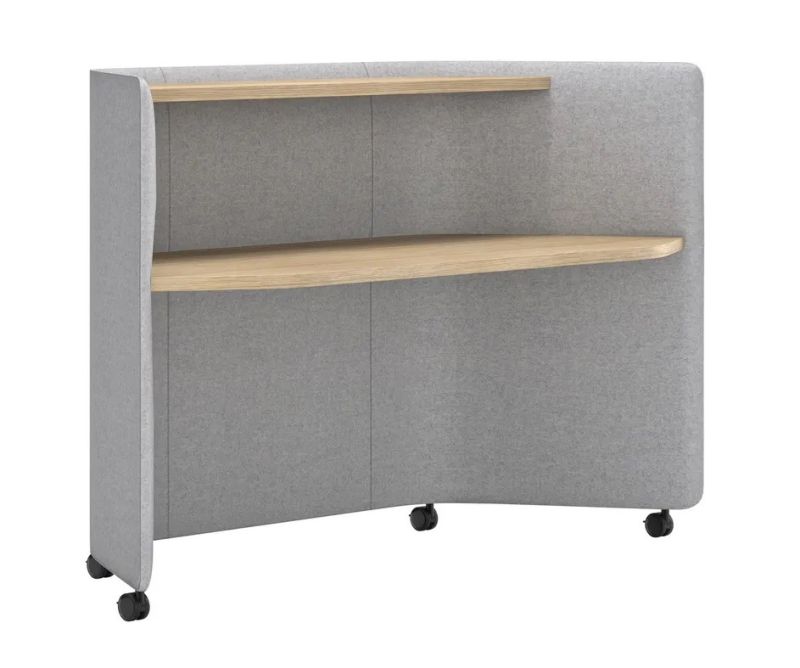 In Out Office ME2260 Office desk with sound-absorbing partitions Andreu World