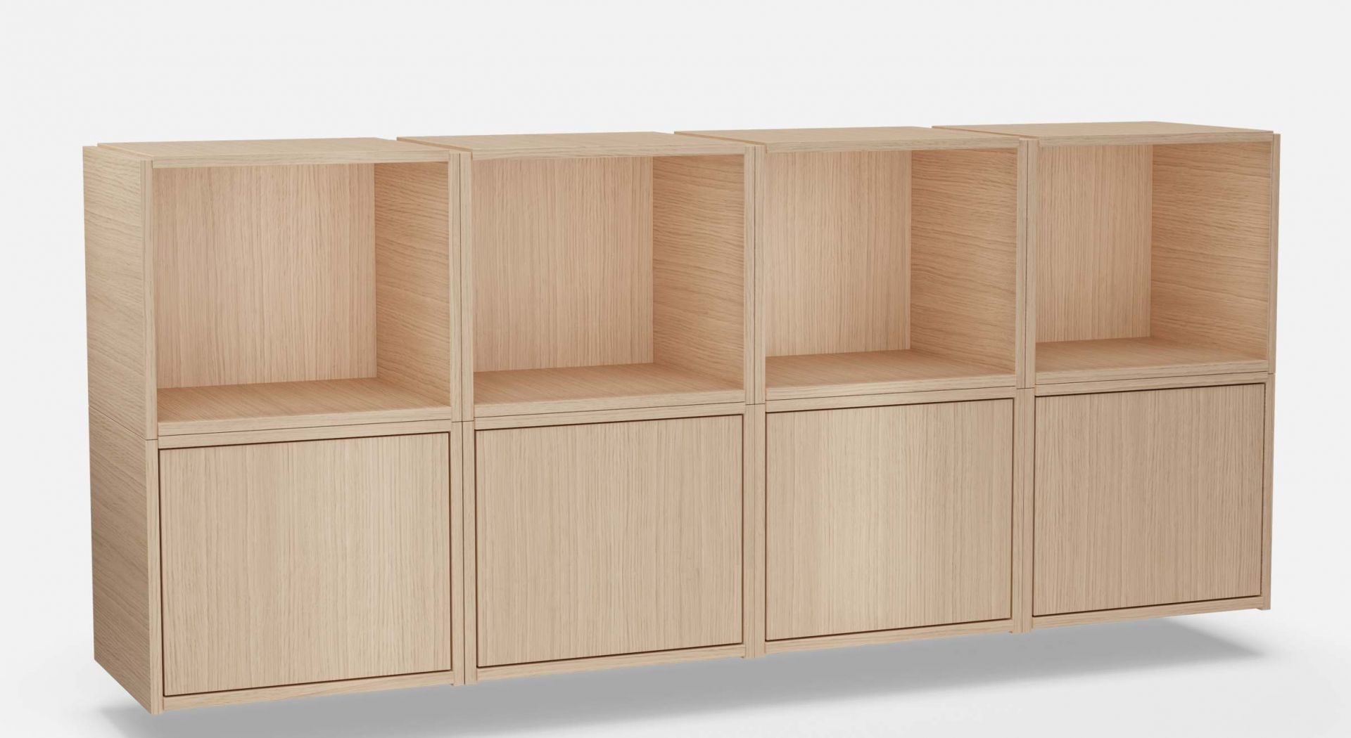 Bricks System D Shelf Woud