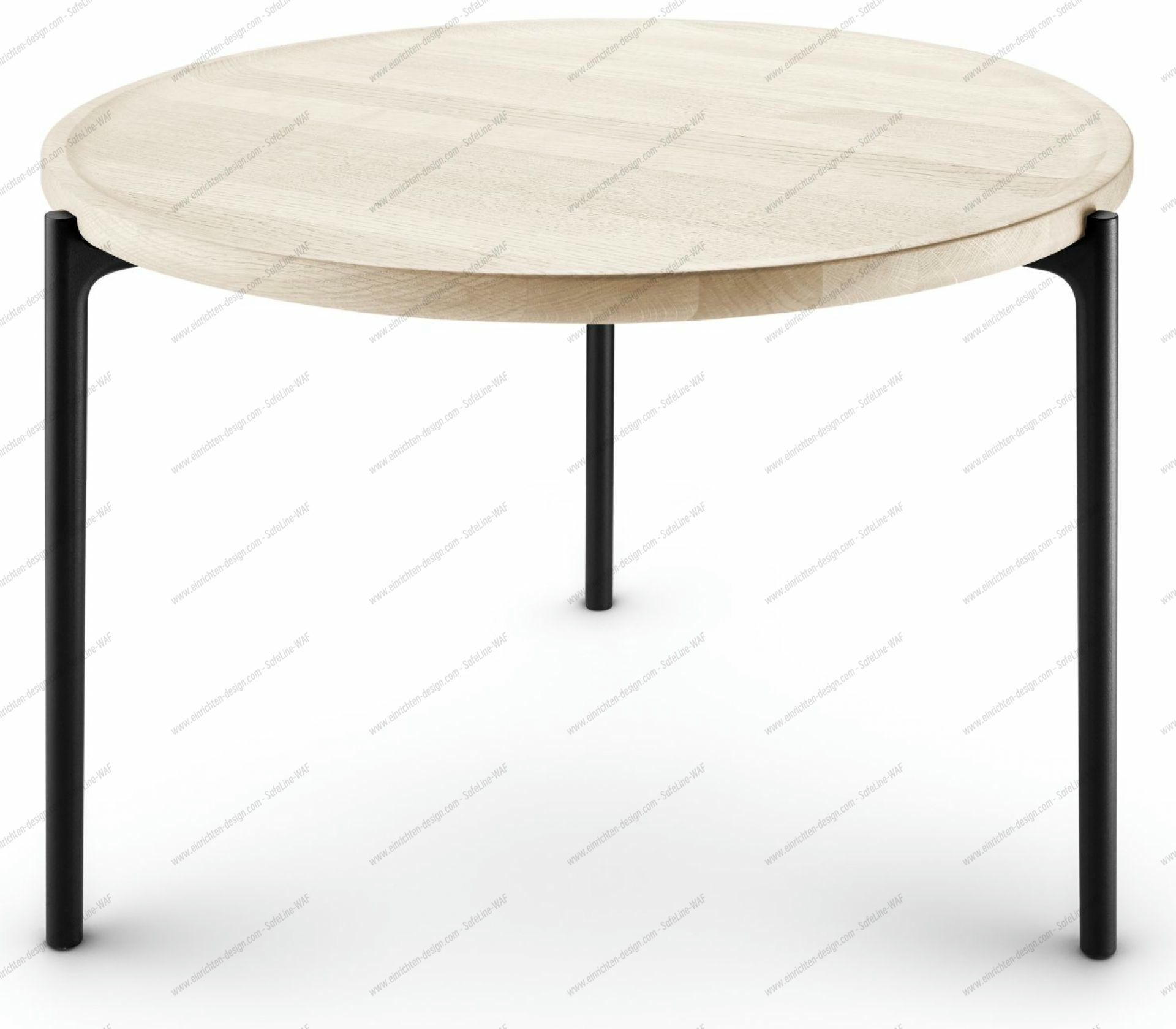 Savoye Round Oak Table - White ø 60 x H 42 cm Eva Solo