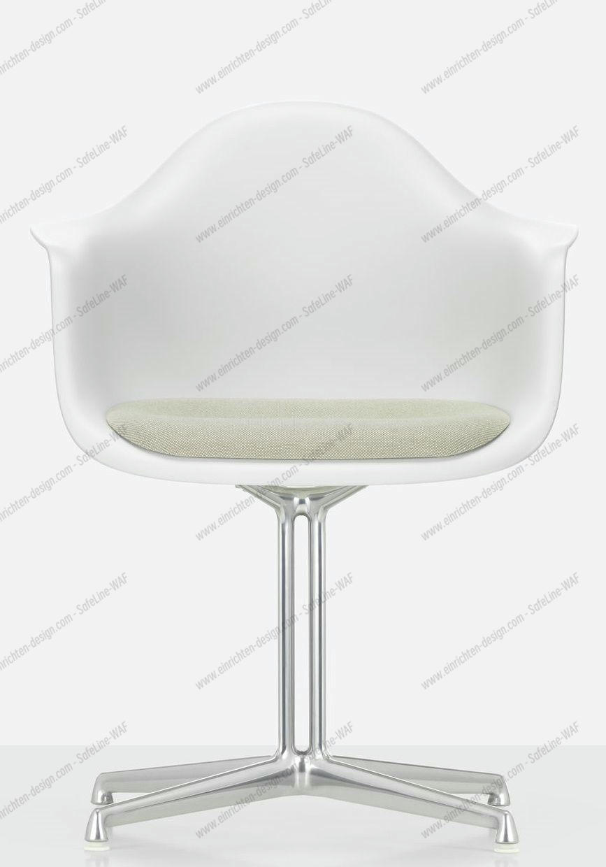 Eames Plastic Arm Chair DAL with seat cushion Vitra